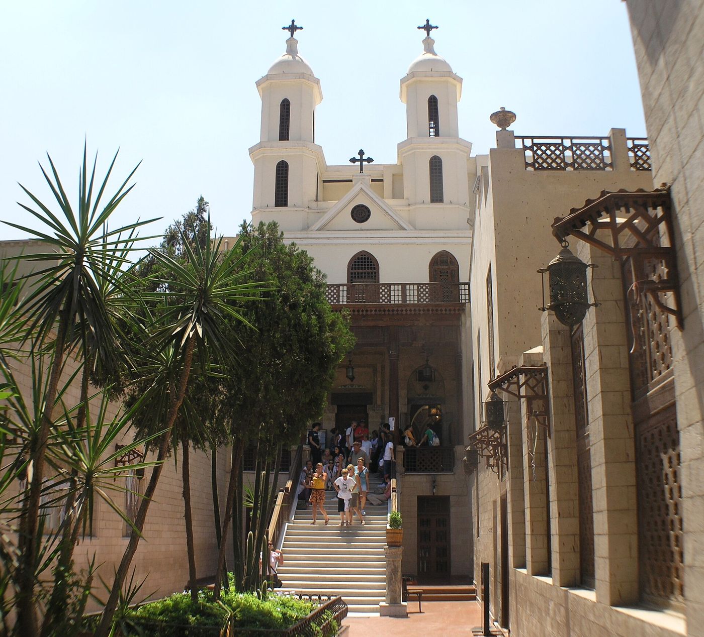 A street in Coptic Cairo with the Hanging Church