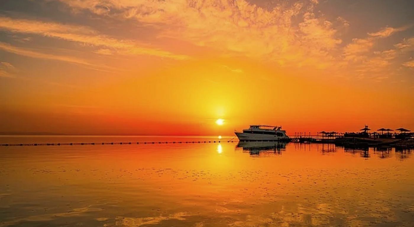 Sunset over the Red Sea at Hurghada